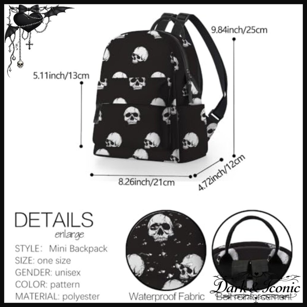 Mini Backpack Waterproof Small Daypack Multi Pock… - image 2